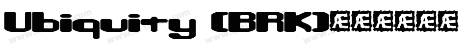 Ubiquity (BRK)字体转换